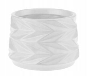 Osłonka doniczka ceramiczna 15 cm SOPHIA biały