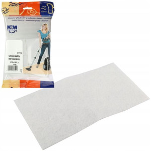 Filtr wlotowy odkurzacza Fi19 uniwersalny 27x15 cm