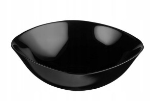 Salaterka miseczka QUADRO 19 cm czarna kwadratowa