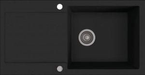 Zlew KERNAU KGSH 6097 1B1D DEEP BLACK granit