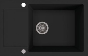 Zlewozmywak KERNAU KGSH 6078 1B1D DEEP BLACK