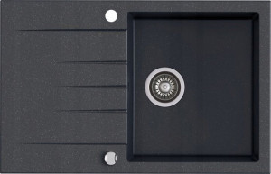 Zlewozmywak KERNAU KGS V 45A 1B1D Black Metallic