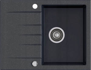 Zlewozmywak KERNAU KGSV 4565A 1B1D BLACK METALLIC
