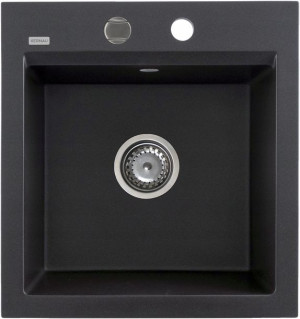 Zlew granitowy KERNAU KGS M 45 1B Black Metallic