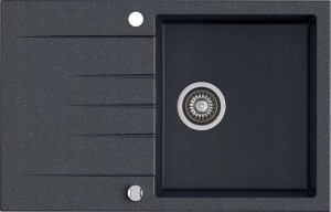 Zlewozmywak KERNAU KGSV 45A 1B1D Black Metallic