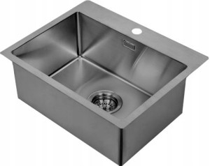 Zlewozmywak stalowy KERNAU KSSV 62 1B GUN METAL