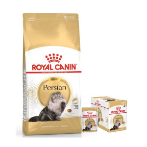 Royal Canin Adult Persian 10kg + ROYAL CANIN Persian Adult Pasztet 12 x 85