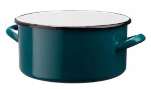 Rondel emaliowany garnek GUSTO 22 cm 4,0 l turkus