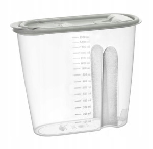 Pojemnik dozownik do żywności MOLLY 1500 ml szary