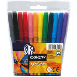 Flamastry 12 kolorów 314107001 ASTRA