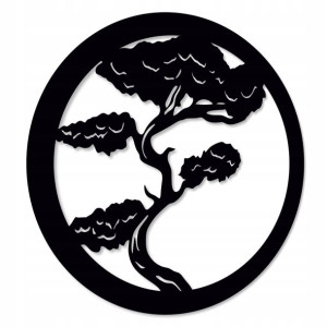 Dekoracja Ażurowa Drzewo Bonsai Panel 3d Ścienny