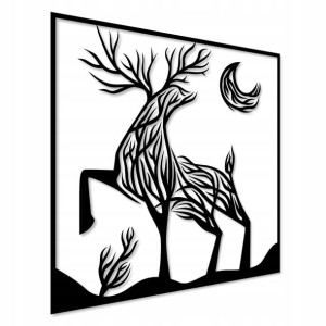 Jeleń Na Ścianę Panel 3d Dekoracja Ścienna Kuchni