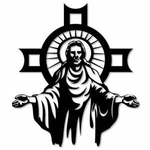Jezus Chrystus Obraz Ażurowy Na Ścianę Krzyż Ażur