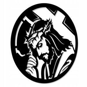 Jezus Na Krzyż Obraz Z Drewna Krzyżyk Z Jezusem