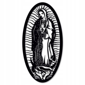 Matka Boska Krzyż Maryja Obraz Ażurowy Matka Boska
