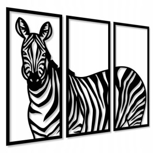 Obraz Ażurowy Dekoracja Ścienna Zebra Panele 3d