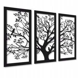 Obraz Ażurowy Drzewo 90 Cm Duży Panel Ścienny 3d