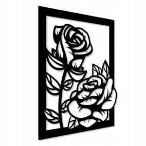 Ozdoba Na Ścianę Kwiat Kwiaty Róże Panel Ścienny