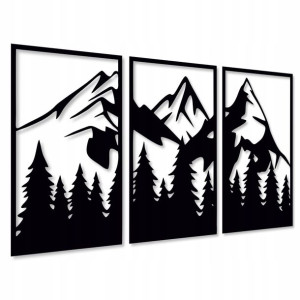Panel 3d Na Ścienę Góry 105 Cm Obraz Ażurowy Góra