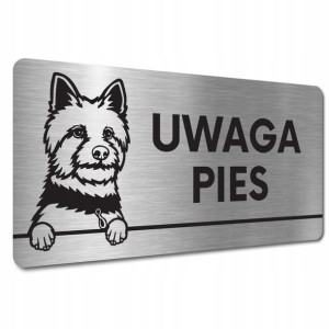 Tabliczka Uwaga Pies Zły Pies Groźny Piesek Yorkie