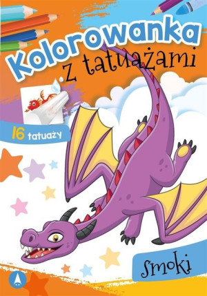 Kolorowanka z tatuażami SMOKI 16 Tatuaży