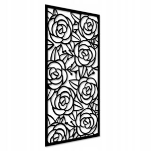Ażurowa Dekoracja Ścienna 3d Róże Panel Ścienny Xl