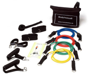 Zestaw ekspanderów Bodylastics® BL-1000 gumowych z uchwytami | Level 1-4