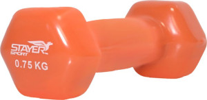 Hantla fitness winylowa 0.75kg Stayer Sport Hex