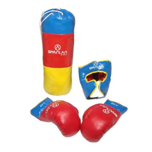 Zestaw bokserski dla dzieci SPARTAN SPORT worek, rękawice 8oz, kask