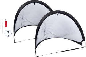 Bramki piłki nożnej 120x86x86cm Dunlop Pop-Up | dwie bramki z piłką