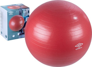 Piłka fitness ∅75cm Umbro gimnastyczna | czerwona