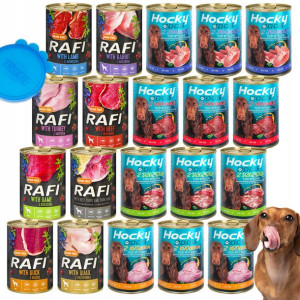 Rafi Hocky Dog Mokra Karma Psa Mix Smaków 20x400g