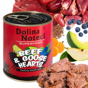 Dolina Noteci Mokra Karma Psa Gęś Wołowina 800g