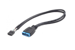 Adapter/przedłużacz Usb Pin Header Usb 3.0 19pin- Usb 2.0 9pin 30cm
