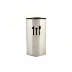 Organizer na Sztućce DKD Home Decor Srebrzysty Stal nierdzewna 10 x 10 x