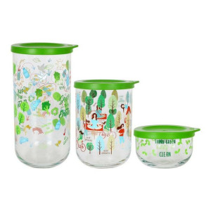 3 pojemniki masy LAV Earth Szkło
