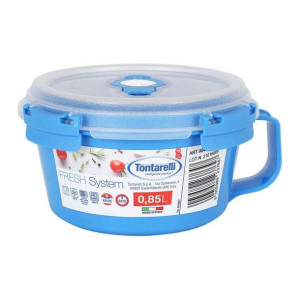 Pojemnik na Lunch Tontarelli Fresh system Okrągła Niebieski 850 ml