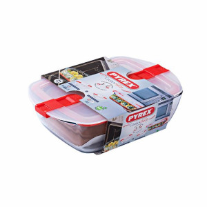 Set Pojemników na Lunch Pyrex Cook & Heat Szkło Przezroczysty (2 pcs)