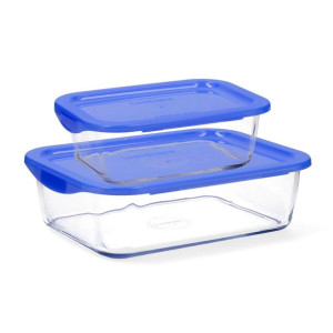Set Pojemników na Lunch Luminarc Keep'n Blue Ice 2 Części Szkło