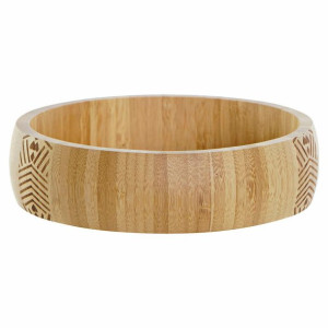 Miska do Sałatki DKD Home Decor Naturalny Czarny 20 x 20 x 5 cm