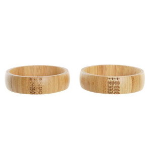 Miska do Sałatki DKD Home Decor Naturalny 20 x 20 x 5 cm
