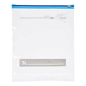 Torba uniwersalne Zip 15 Sztuk Przezroczysty Polietylen (3 L)