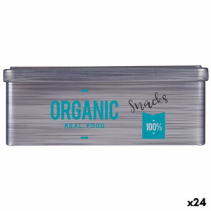 Łódź Organic Snacks Szary Blacha biała (11 x 7,1 x 18 cm) (24 Sztuk)