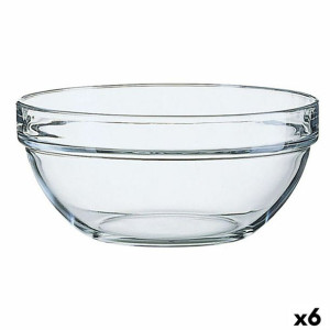 Miska do Sałatki Luminarc Przezroczysty Szkło (23 x 11 cm) (6 Sztuk)