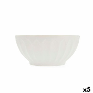 Miska do Sałatki Bidasoa Romantic Ivory Ceramika Biały (Ø 21 cm) (5 Sztuk)