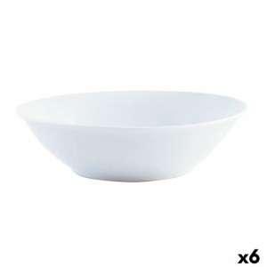 Miska do Sałatki Quid Basic Ceramika Biały (23 cm) (6 Sztuk)