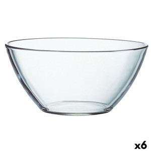 Miska do Sałatki Luminarc Cosmos Przezroczysty Szkło (Ø 28 cm) (6 Sztuk)