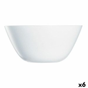 Miska do Sałatki Arcopal Zelie Biały Szkło (24 cm) (6 Sztuk)