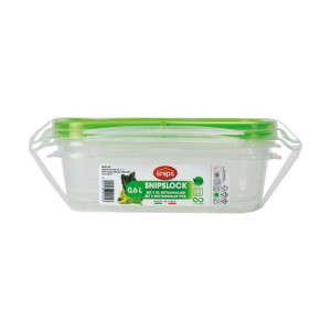 Pojemnik na Lunch Snips 600 ml Zamknięcie uszczelniające (2 Sztuk)