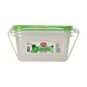 Pojemnik na Lunch Snips 1,2 L Zamknięcie uszczelniające (2 Sztuk)